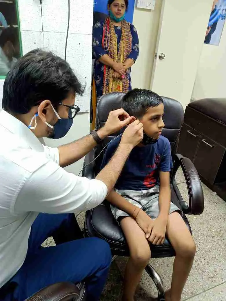 Free Hearing Aid Dispensing to Master Jayant Gulati